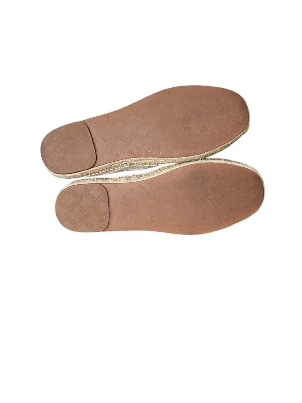 Vionic Valeri Striped Canvas Espadrille Flats Boho Slip On Shoe Tan Stripe 6